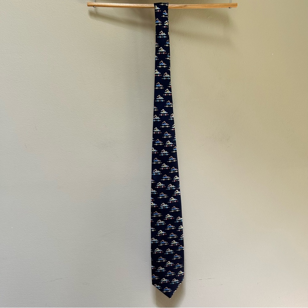 Alynn ~ Eric Hulch for Alynn Handmade Silk Sporty Lap Swimmer Tie - Picture 6 of 11